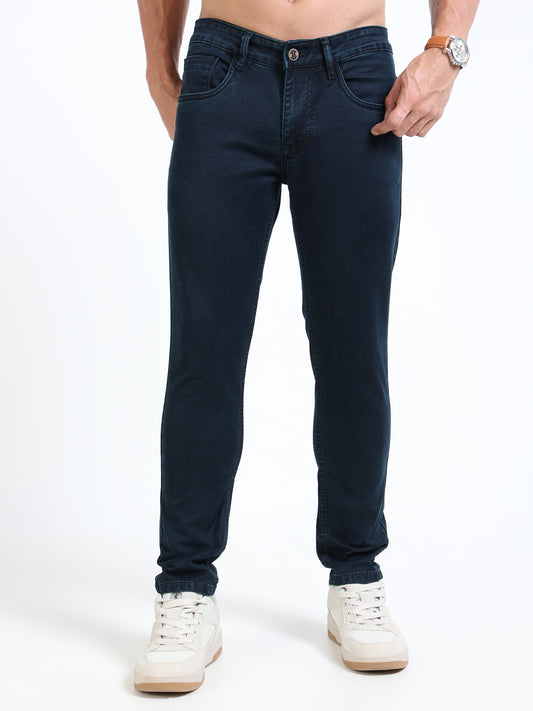 MARKSMITH Men's Slim Fit Stretchable Denim jeans Midnight Blue