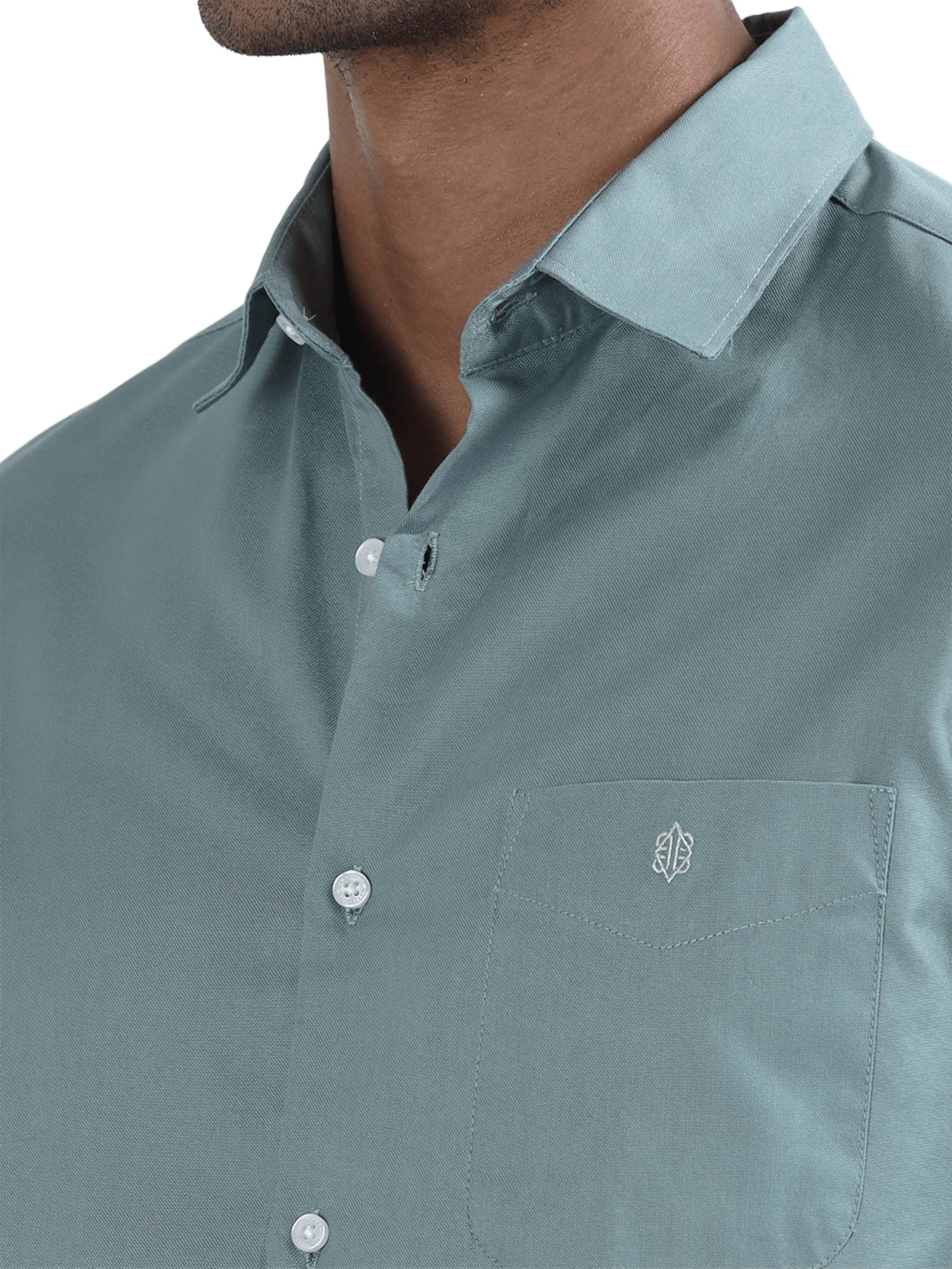Marksmith Casual Oxford Shrits For Men, Emerald Mist