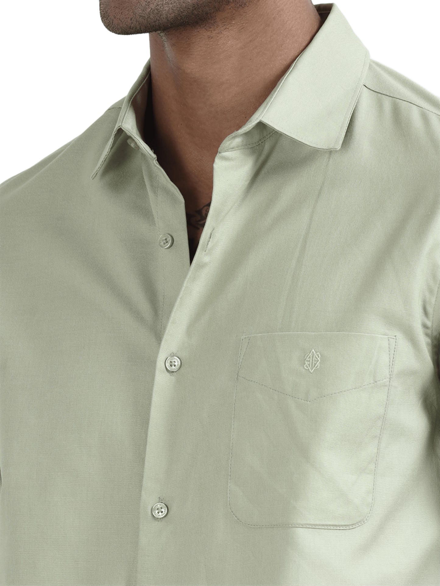 Marksmith Casual Oxford Shrits For Men, Pista Mist,