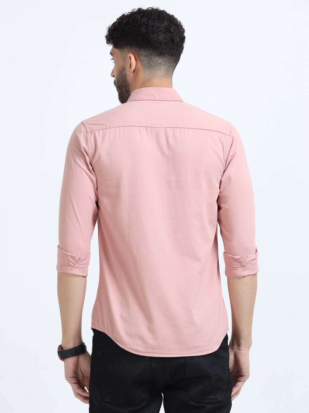 Mark Smith Men's Casual Double pocket flap style Pink