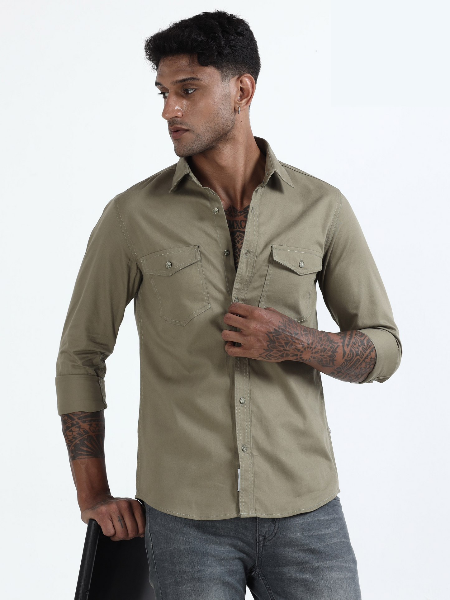 Mark Smith Men's Casual Double pocket flap style