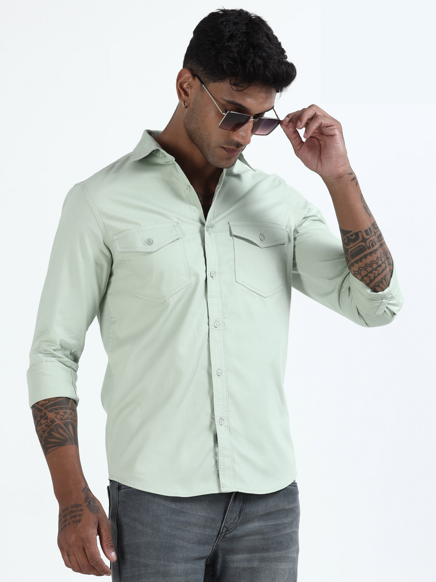 Mark Smith Men's Casual Double pocket flap style,