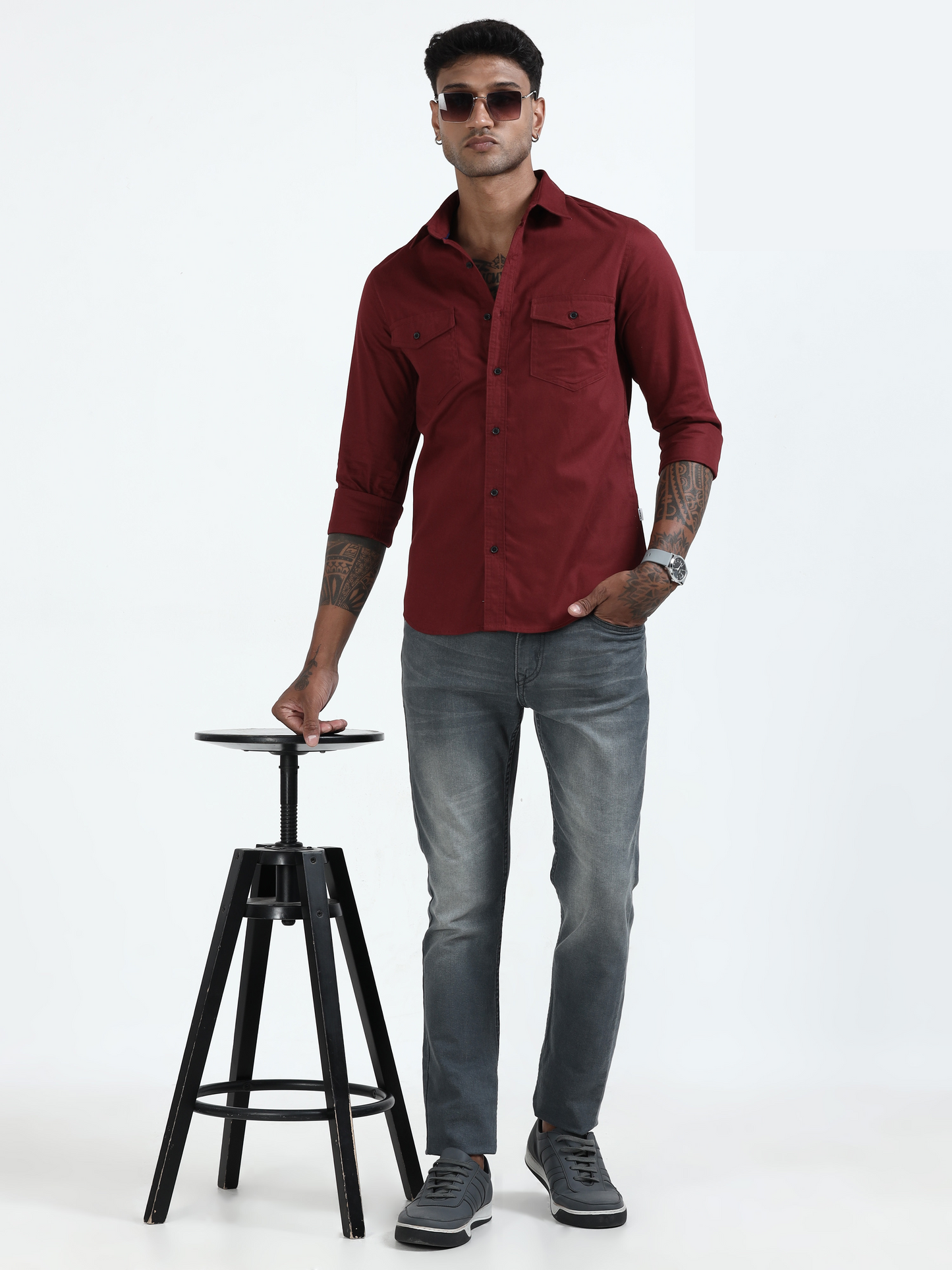 Mark Smith Men's Casual Double pocket flap style