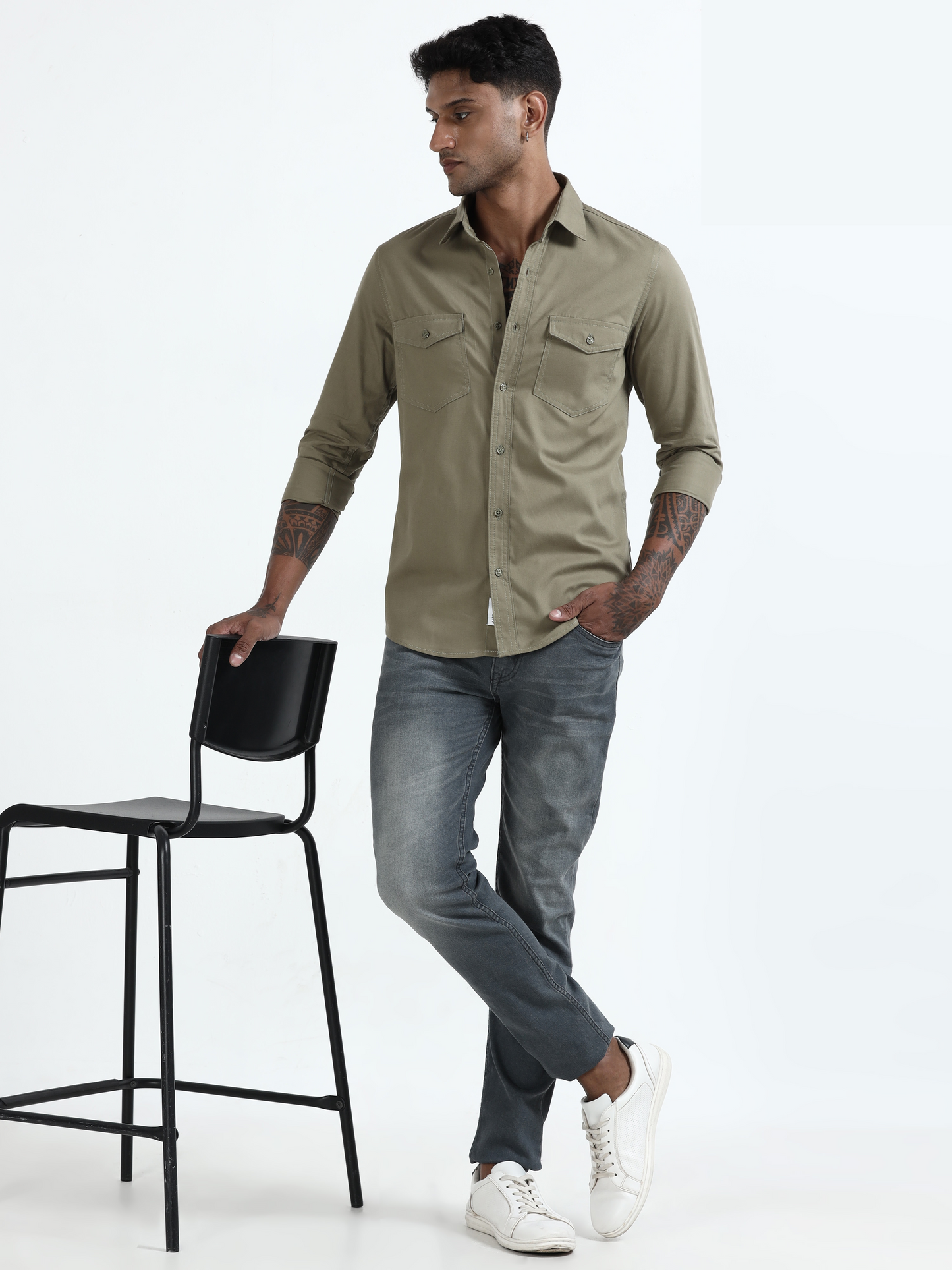 Mark Smith Men's Casual Double pocket flap style