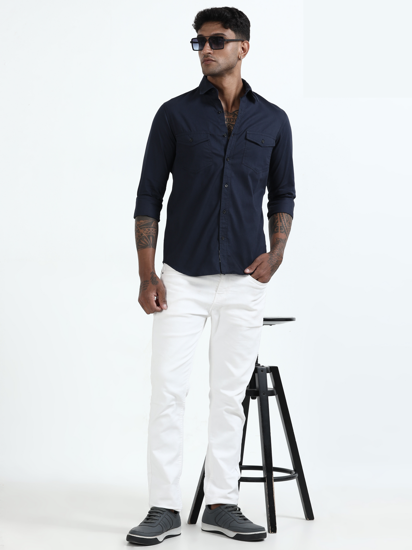 Mark Smith Men's Casual Double pocket flap style