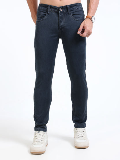 MARKSMITH Men's Slim Fit Stretchable Denim jeans Charcoal Gray
