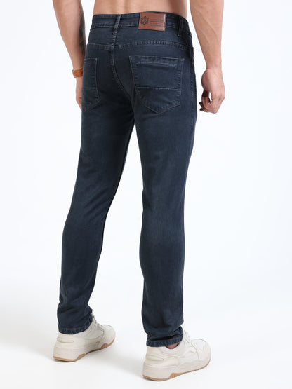 MARKSMITH Men's Slim Fit Stretchable Denim jeans Charcoal Gray