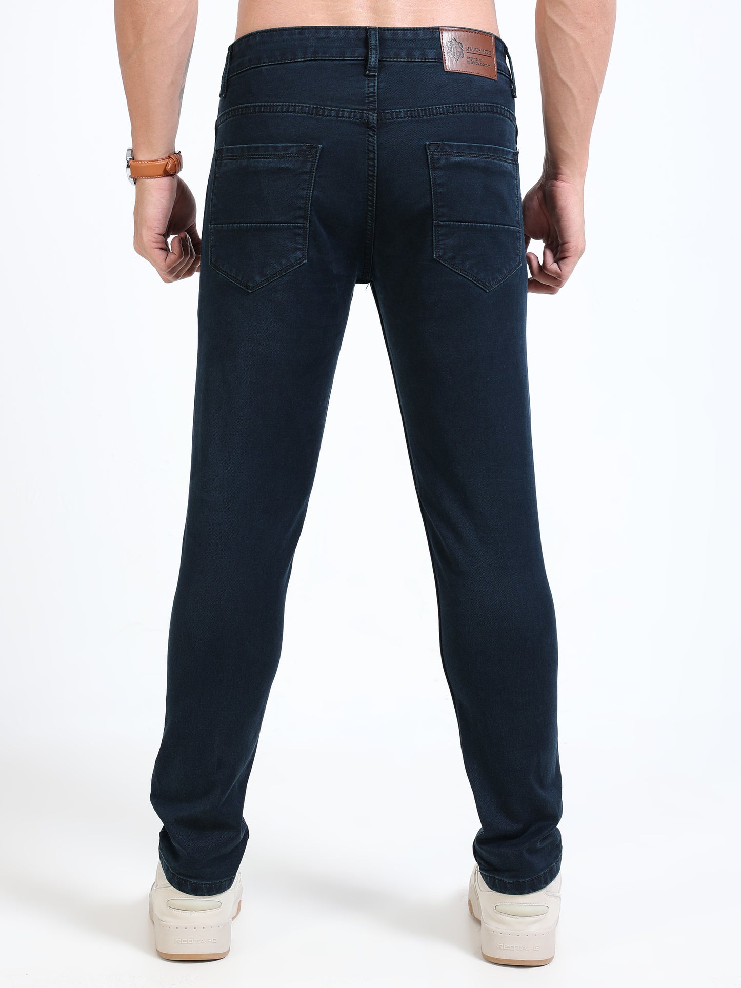 MARKSMITH Men's Slim Fit Stretchable Denim jeans Midnight Blue