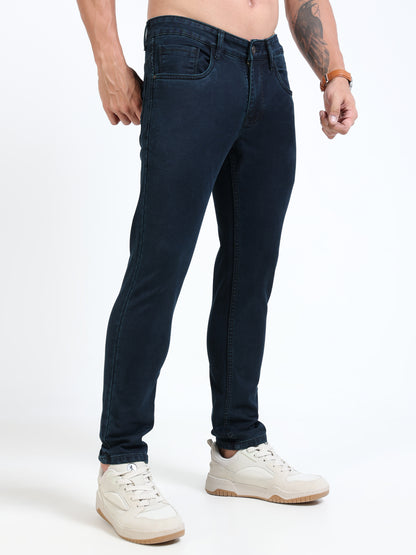 MARKSMITH Men's Slim Fit Stretchable Denim jeans Midnight Blue