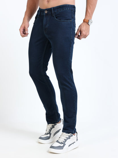 MARKSMITH Men's Slim Fit Stretchable Denim jeans Dark Navy