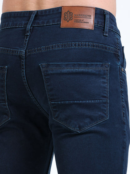 MARKSMITH Men's Slim Fit Stretchable Denim jeans Dark Navy