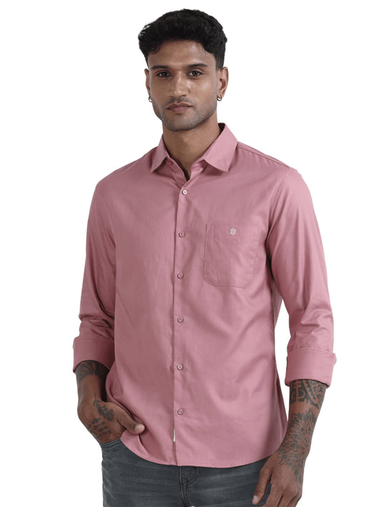 Marksmith Casual Oxford Shrits For Men, Pink