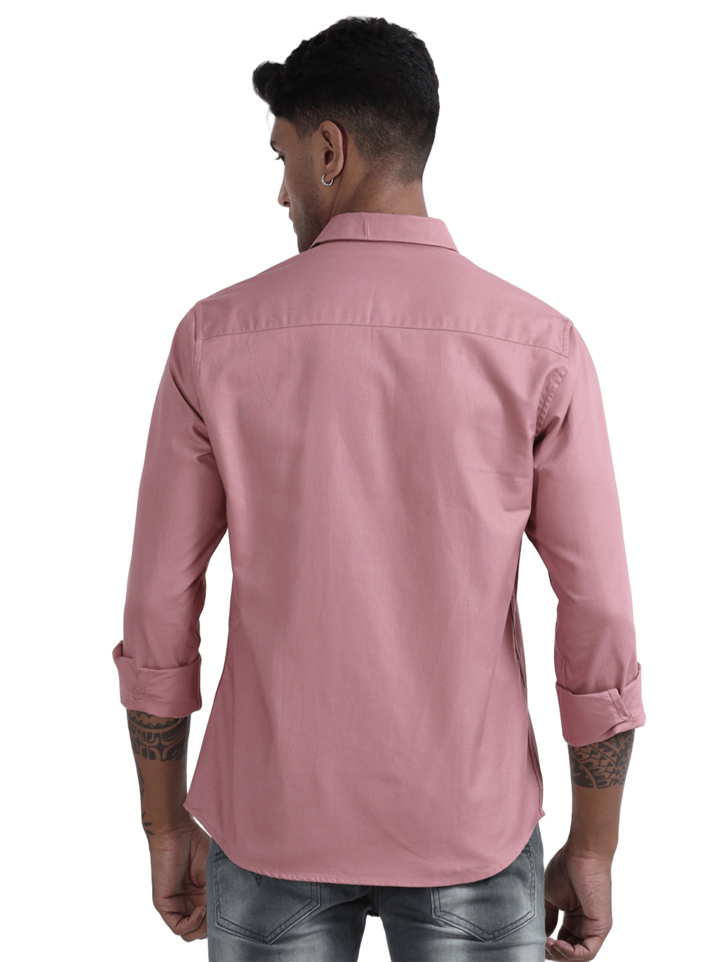 Marksmith Casual Oxford Shrits For Men, Pink