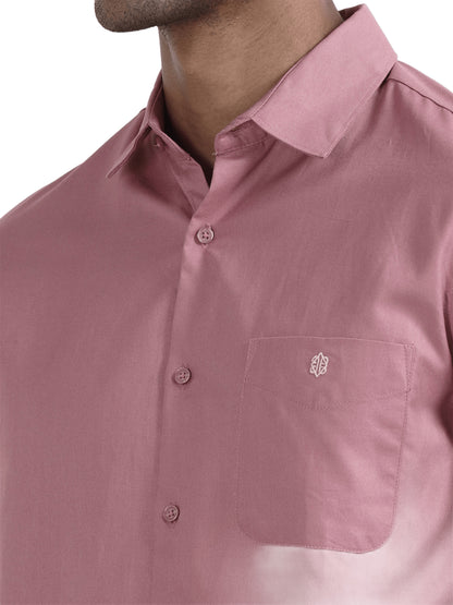 Marksmith Casual Oxford Shrits For Men, Pink