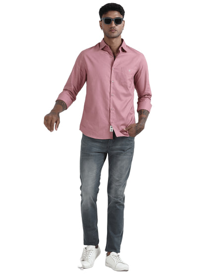 Marksmith Casual Oxford Shrits For Men, Pink