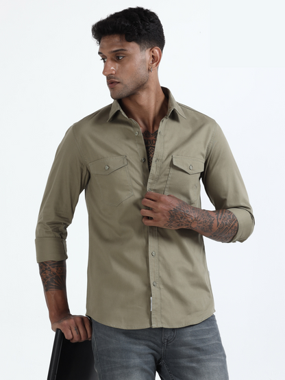 Mark Smith Men's Casual Double pocket flap style