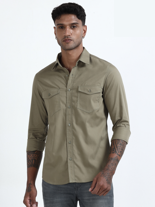 Mark Smith Men's Casual Double pocket flap style