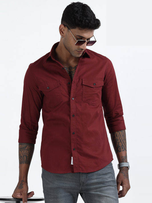 Mark Smith Men's Casual Double pocket flap style