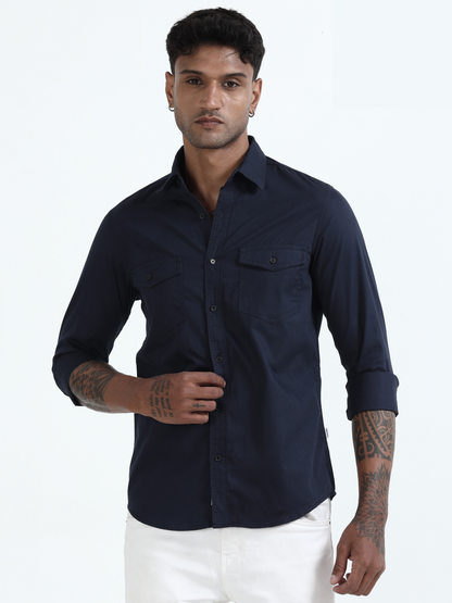 Mark Smith Men's Casual Double pocket flap style